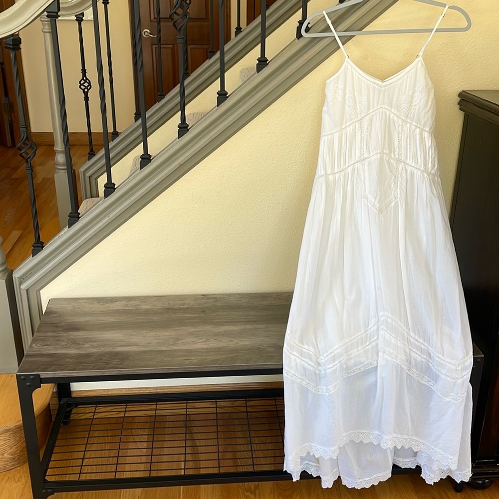 Billabong Designers Closet White Cotton Dress Size Extra Small